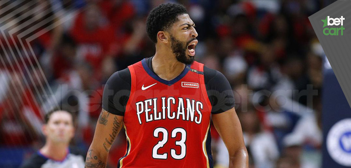 شرط بندی بسکتبال NBA؛ تقابل نیواورلینز پلیکانز و تورنتو رپترز 2 | 23807 شرط بندی بسکتبال آنتونی دیویس