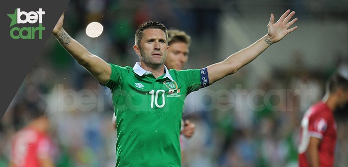 رابی کین در پیراهن تیم ملی ایرلند