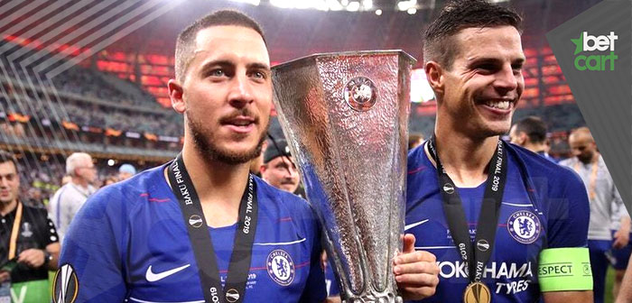 خداحافظی خوش ادن هازاد با تیم چلسی پس از قهرمانی در لیگ اروپا