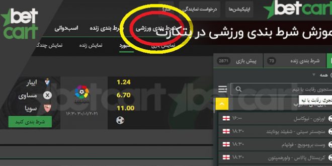 شرط بندی ورزشی در Betcart
