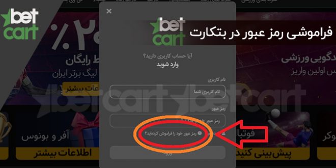 فراموشی رمز عبور