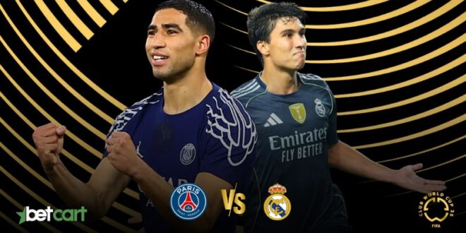 پیشبینی پاری سن ژرمن و رئال مادرید | نیمه نهایی جام باشگاههای جهان 1 | 66852 پاری سن ژرمن مقابل رئال مادرید در نیمه نهایی جام باشگاههای جهان 2025