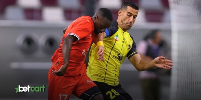 صحنه نبرد بازیکنان الدحیل و سپاهان در دیدار لیگ قهرمانان آسیا 2025