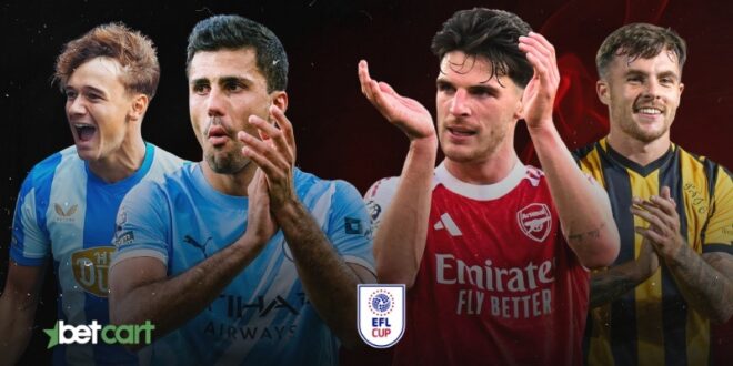 آغاز کار منچسترسیتی و آرسنال در جام اتحادیه انگلیس 2025 با حریفانی گمنام 1 | 68102 پیشبینی بازی منچسترسیتی، آرسنال، هادرزفیلد و پورت ویل در دور سوم جام اتحادیه انگلیس ۲۰۲۵
