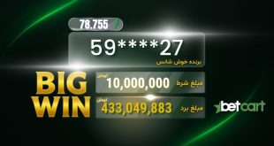 برد بزرگ شرط‌بندی: میکس ۱۱ بازی و برد ۴۳۳ میلیونی کاربر بتکارت