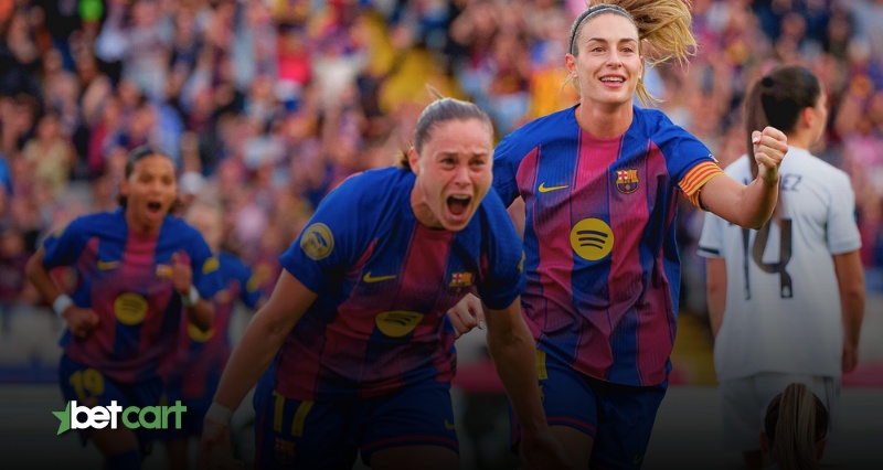 پیشبینی زنان چلسی و بارسلونا؛ لیگ قهرمانان زنان اروپا 3 | 68921 خوشحالی بازیکنان تیم زنان بارسلونا پس از گلزنی در لیگ قهرمانان اروپا