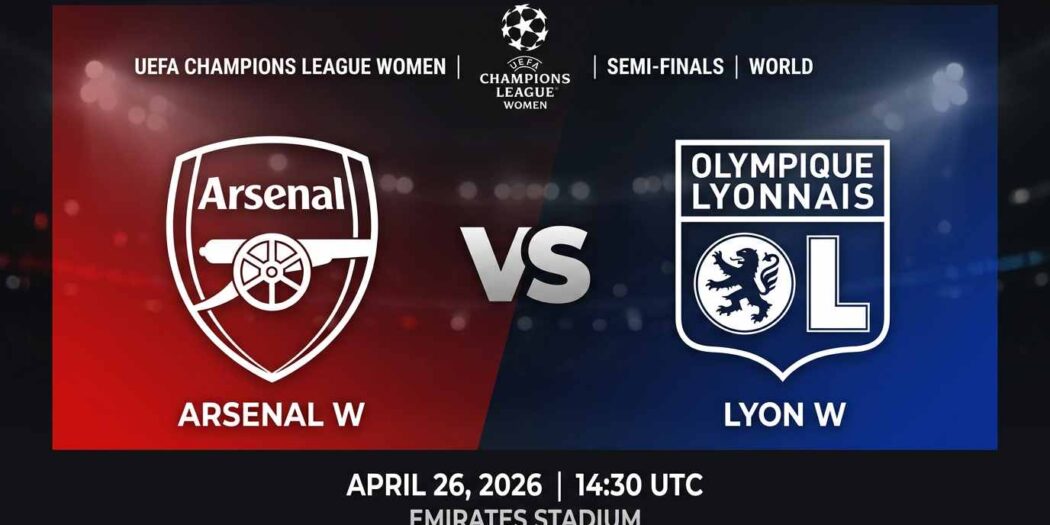 Ù¾ÙˆØ³ØªØ± Ø¨Ø§Ø²ÛŒ آرسنال زنان Ù…Ù‚Ø§Ø¨Ù„ لیون زنان Ø¯Ø± لیگ قهرمانان زنان اروپا