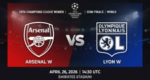 Ù¾ÙˆØ³ØªØ± Ø¨Ø§Ø²ÛŒ آرسنال زنان Ù…Ù‚Ø§Ø¨Ù„ لیون زنان Ø¯Ø± لیگ قهرمانان زنان اروپا