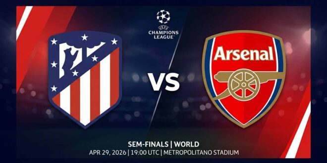 Ù¾ÙˆØ³ØªØ± Ø¨Ø§Ø²ÛŒ اتلتیکو مادرید Ù…Ù‚Ø§Ø¨Ù„ آرسنال Ø¯Ø± لیگ قهرمانان اروپا