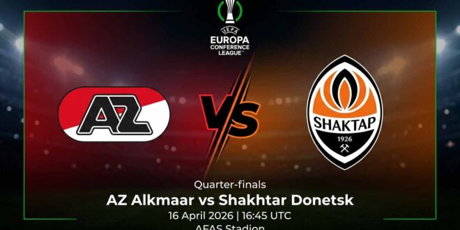 Ù¾ÙˆØ³ØªØ± Ø¨Ø§Ø²ÛŒ آز آلکمار Ù…Ù‚Ø§Ø¨Ù„ شاختار دونتسک Ø¯Ø± لیگ کنفرانس اروپا
