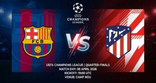 Ù¾ÙˆØ³ØªØ± Ø¨Ø§Ø²ÛŒ بارسلونا Ù…Ù‚Ø§Ø¨Ù„ اتلتیکو مادرید Ø¯Ø± لیگ قهرمانان اروپا