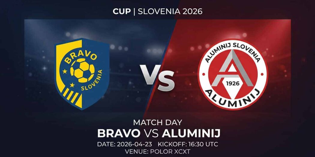 Ù¾ÙˆØ³ØªØ± Ø¨Ø§Ø²ÛŒ براوو Ù…Ù‚Ø§Ø¨Ù„ آلومینیج Ø¯Ø± جام اسلوونی