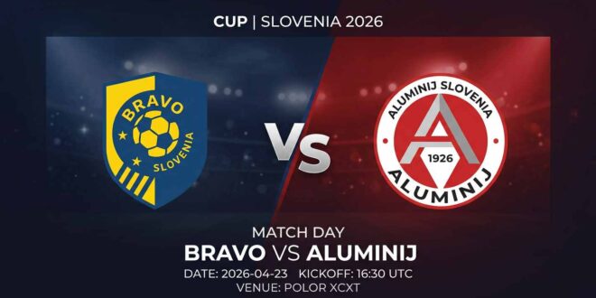 Ù¾ÙˆØ³ØªØ± Ø¨Ø§Ø²ÛŒ براوو Ù…Ù‚Ø§Ø¨Ù„ آلومینیج Ø¯Ø± جام اسلوونی