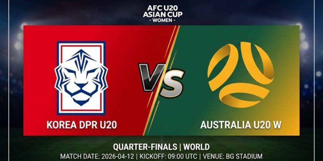 Ù¾ÙˆØ³ØªØ± Ø¨Ø§Ø²ÛŒ کره شمالی زیر ۲۰ سال زنان Ù…Ù‚Ø§Ø¨Ù„ استرالیا زیر ۲۰ سال زنان Ø¯Ø± جام ملت‌های زیر ۲۰ سال آسیا زنان