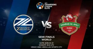 Ù¾ÙˆØ³ØªØ± Ø¨Ø§Ø²ÛŒ ماچیدا زلویا Ù…Ù‚Ø§Ø¨Ù„ شباب الاهلی دبی Ø¯Ø± لیگ قهرمانان آسیا الیت