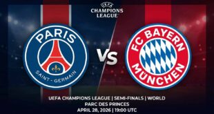 Ù¾ÙˆØ³ØªØ± Ø¨Ø§Ø²ÛŒ پاری سن ژرمن Ù…Ù‚Ø§Ø¨Ù„ بایرن مونیخ Ø¯Ø± لیگ قهرمانان اروپا