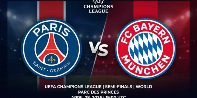 Ù¾ÙˆØ³ØªØ± Ø¨Ø§Ø²ÛŒ پاری سن ژرمن Ù…Ù‚Ø§Ø¨Ù„ بایرن مونیخ Ø¯Ø± لیگ قهرمانان اروپا