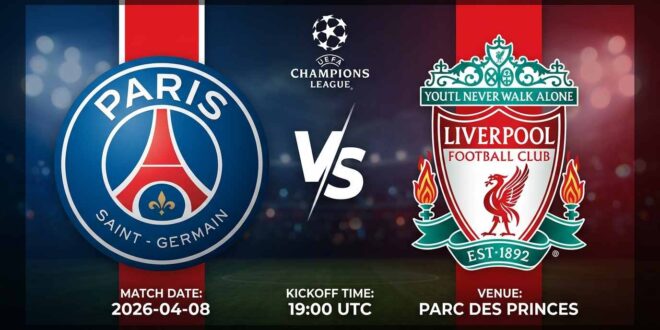 پیشبینی و تحلیل پاری سن ژرمن - لیورپول | لیگ قهرمانان اروپا 1 | پیشبینی پاری سن ژرمن - لیورپول 69530 پوستر بازی پاری سن ژرمن مقابل لیورپول در لیگ قهرمانان اروپا