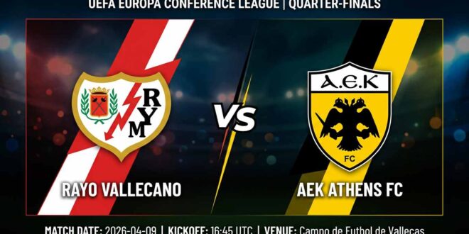 Ù¾ÙˆØ³ØªØ± Ø¨Ø§Ø²ÛŒ رایو والکانو Ù…Ù‚Ø§Ø¨Ù„ آ.اِ.ک آتن Ø¯Ø± کنفرانس لیگ اروپا