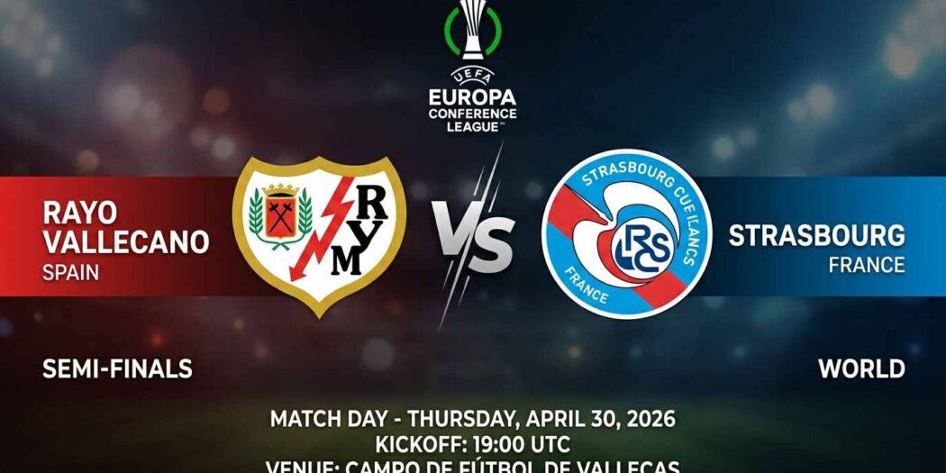 Ù¾ÙˆØ³ØªØ± Ø¨Ø§Ø²ÛŒ رایو وایکانو Ù…Ù‚Ø§Ø¨Ù„ استراسبورگ Ø¯Ø± لیگ کنفرانس اروپا