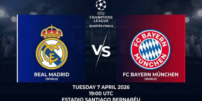 پیشبینی و تحلیل رئال مادرید - بایرن مونیخ | لیگ قهرمانان اروپا 1 | پیشبینی رئال مادرید - بایرن مونیخ 69544 پوستر بازی رئال مادرید مقابل بایرن مونیخ در لیگ قهرمانان اروپا