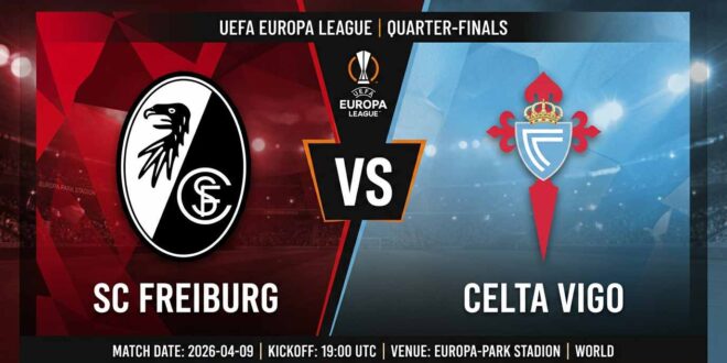 Ù¾ÙˆØ³ØªØ± Ø¨Ø§Ø²ÛŒ اس‌سی فرایبورگ Ù…Ù‚Ø§Ø¨Ù„ سلتا ویگو Ø¯Ø± لیگ اروپا