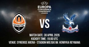 Ù¾ÙˆØ³ØªØ± Ø¨Ø§Ø²ÛŒ شاختار دونتسک Ù…Ù‚Ø§Ø¨Ù„ کریستال پالاس Ø¯Ø± لیگ کنفرانس اروپا