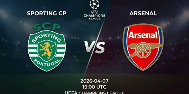 Ù¾ÙˆØ³ØªØ± Ø¨Ø§Ø²ÛŒ اسپورتینگ سی‌پی Ù…Ù‚Ø§Ø¨Ù„ آرسنال Ø¯Ø± لیگ قهرمانان اروپا