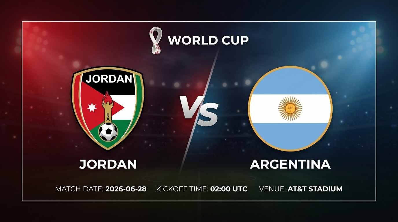 Ù¾ÙˆØ³ØªØ± Ø¨Ø§Ø²ÛŒ اردن Ù…Ù‚Ø§Ø¨Ù„ آرژانتین Ø¯Ø± جام جهانی