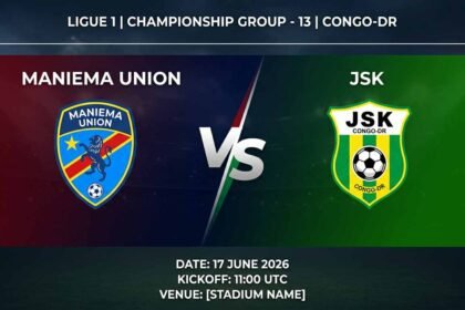Ù¾ÙˆØ³ØªØ± Ø¨Ø§Ø²ÛŒ مانیما یونین Ù…Ù‚Ø§Ø¨Ù„ جی‌اس‌کا Ø¯Ø± لیگ ۱